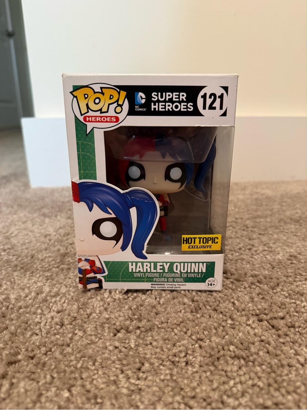 Funko Harley Quinn Pop! Figure with Blue & Red Hair
